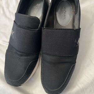 Michael Kors Black Slip-On Sneakers